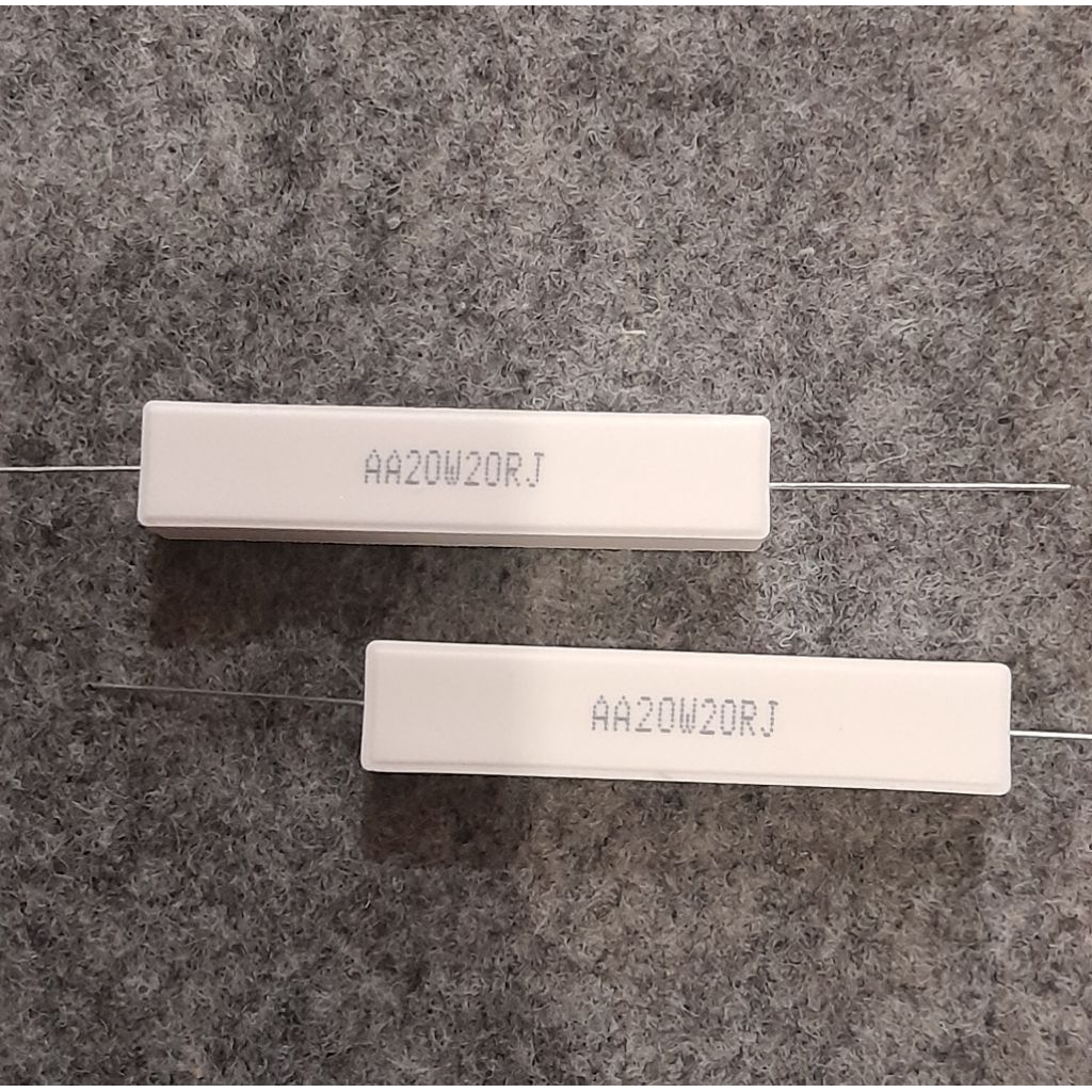 Resistor Kapur 20watt 20R / Resistor Kapur 20watt  20ohm Taiwan