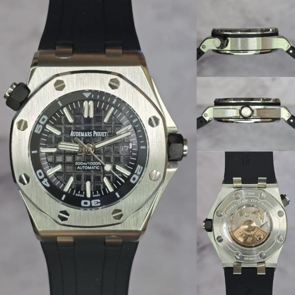 Jam mewah ADM piquet automatic 42mm Diver royal oak stainless steel japan