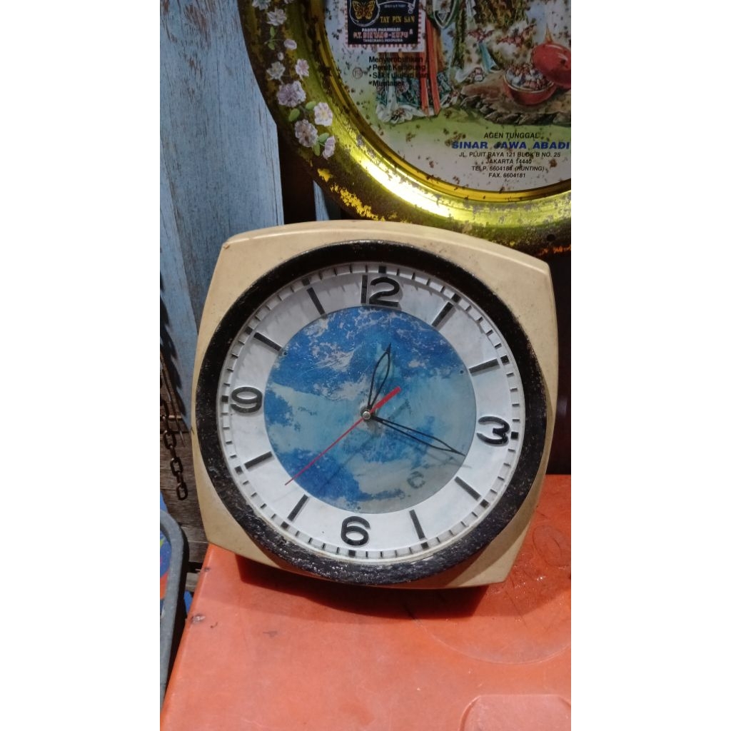 jam dinding 85rb jadul antik kuno lawas vintage display