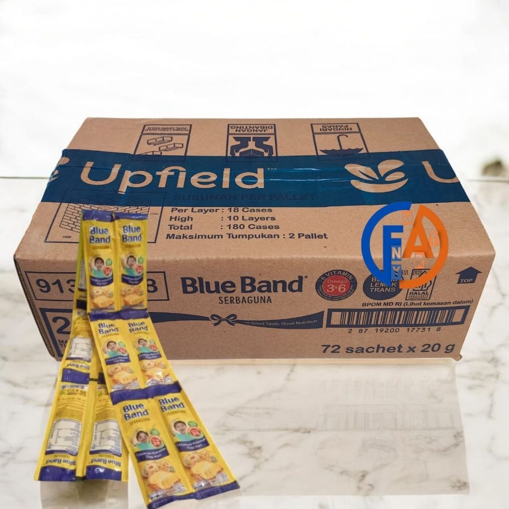 ( 1 DUS / 72 Sachet ) Blueband Blue Band Serbaguna Sachet 20gr x 72 sachet