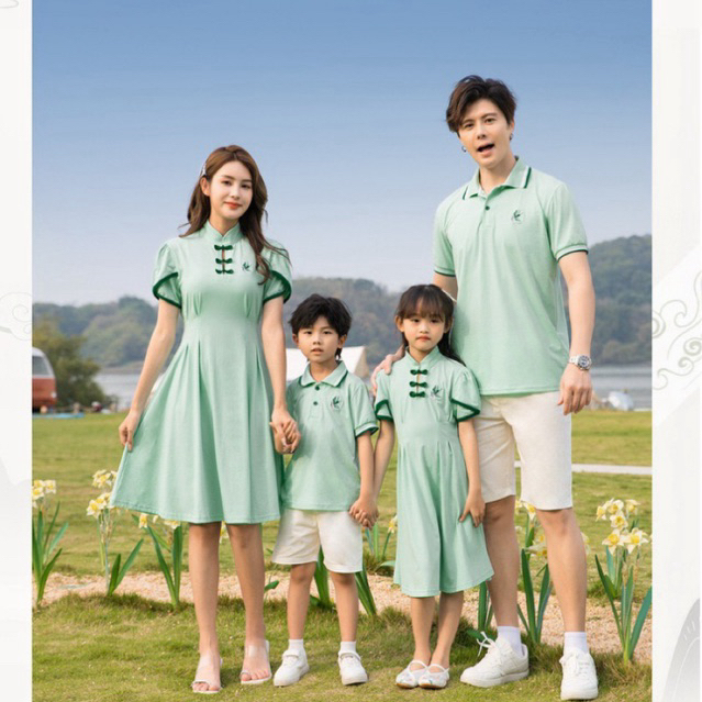 NEW COLLECTION Couple Family chinese style cheongsam , couple keluarga Qipao modern terbaru