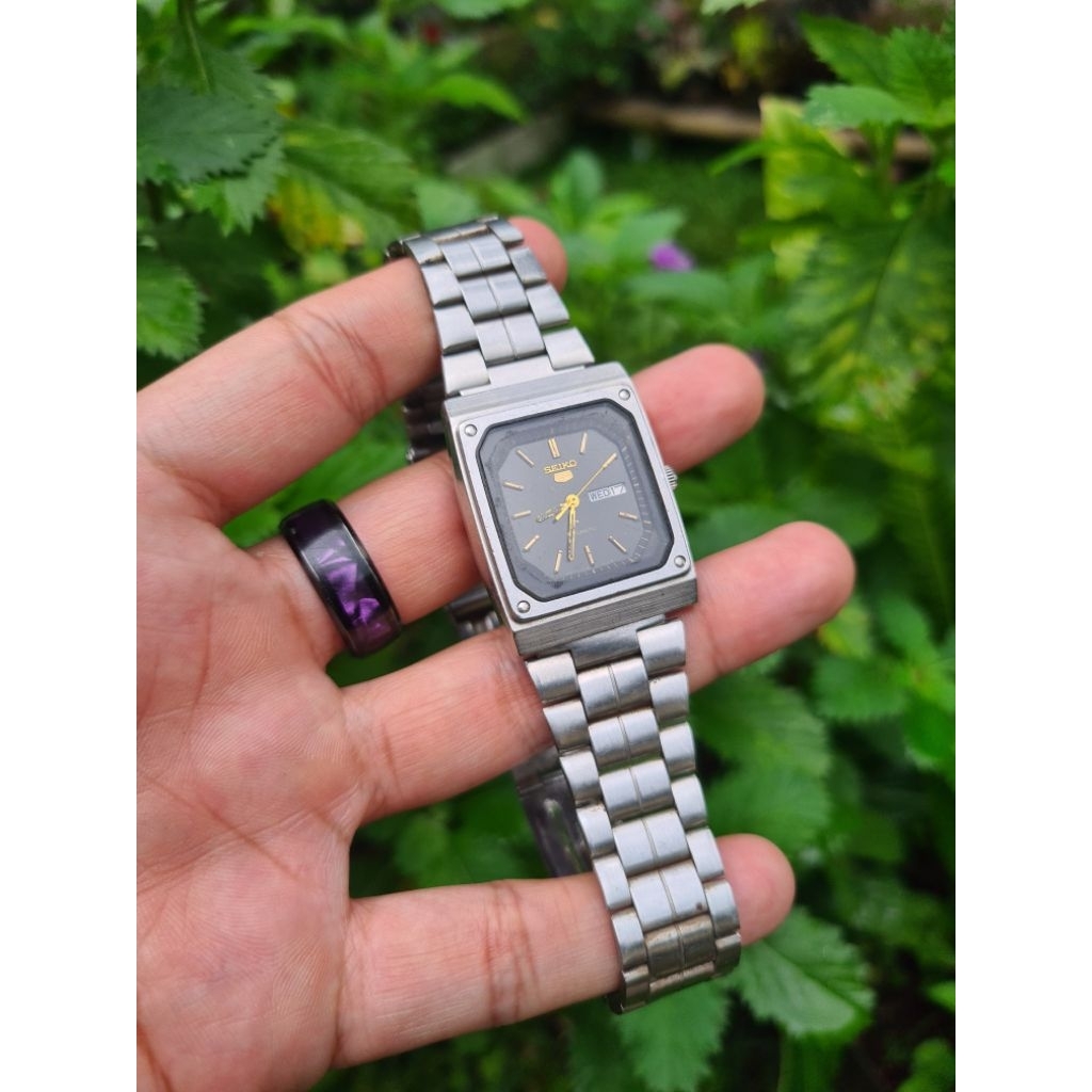 Jam tangan Seiko tank Autometic 320453 japan vintage rare item