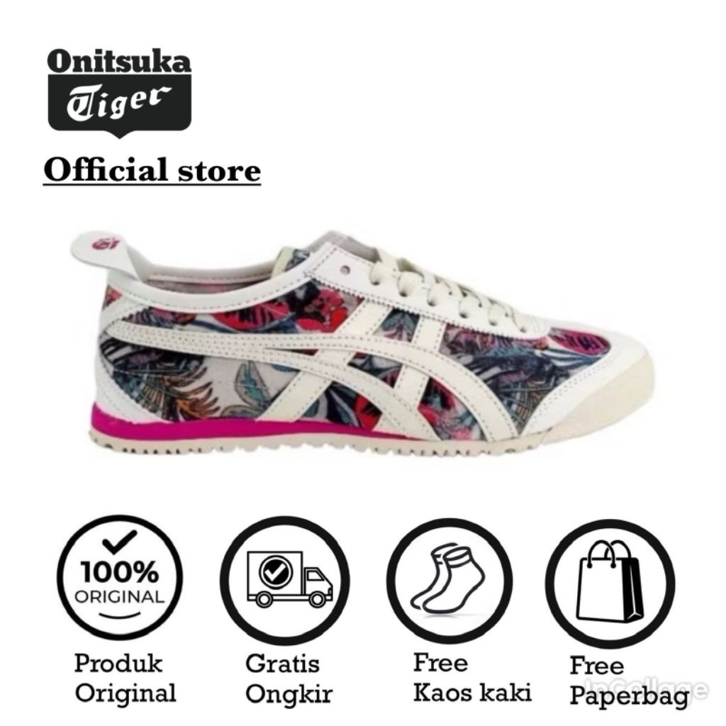 Sepatu Wanita 0nitsuka Tlger Mexico 66 New Pitaya