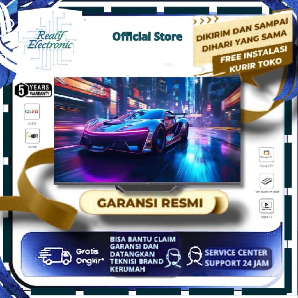 AQUA AQT65S80UEX Android TV QLED 65 Inch