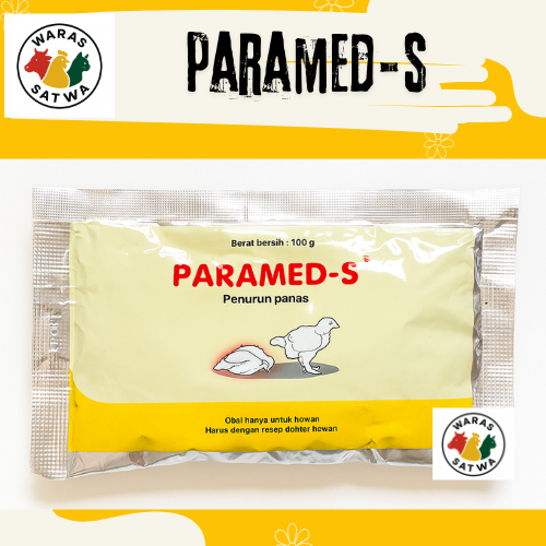 PARAMED-S 100 Gram, Obat Ayam Penurun Panas, Pereda Nyeri Mencegah Peradangan 100 Gram, MEDION