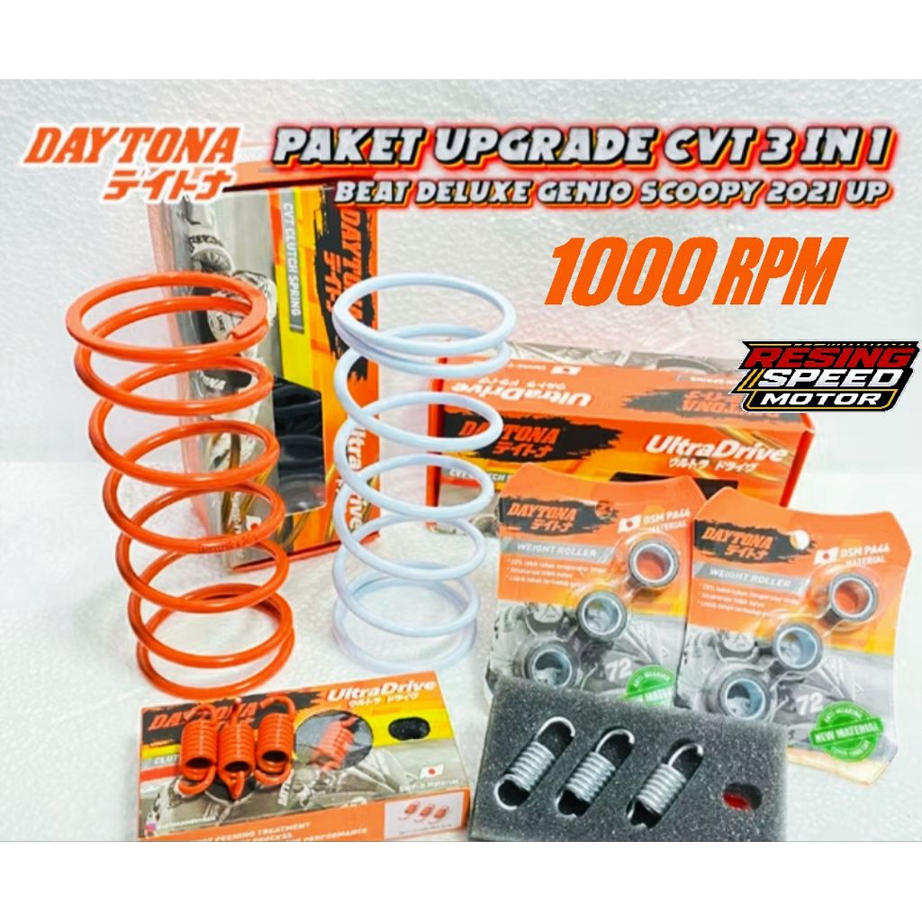 PAKET UPGRADE KIRIAN CVT DAYTONA GENIO BEAT DELUXE SCOOPY 2021 2023 BEAT STREET LED