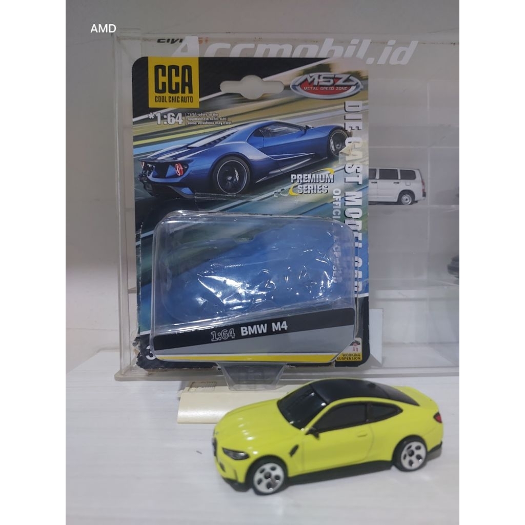 Diecast bmw m4 cca apollo skala 64 green custom