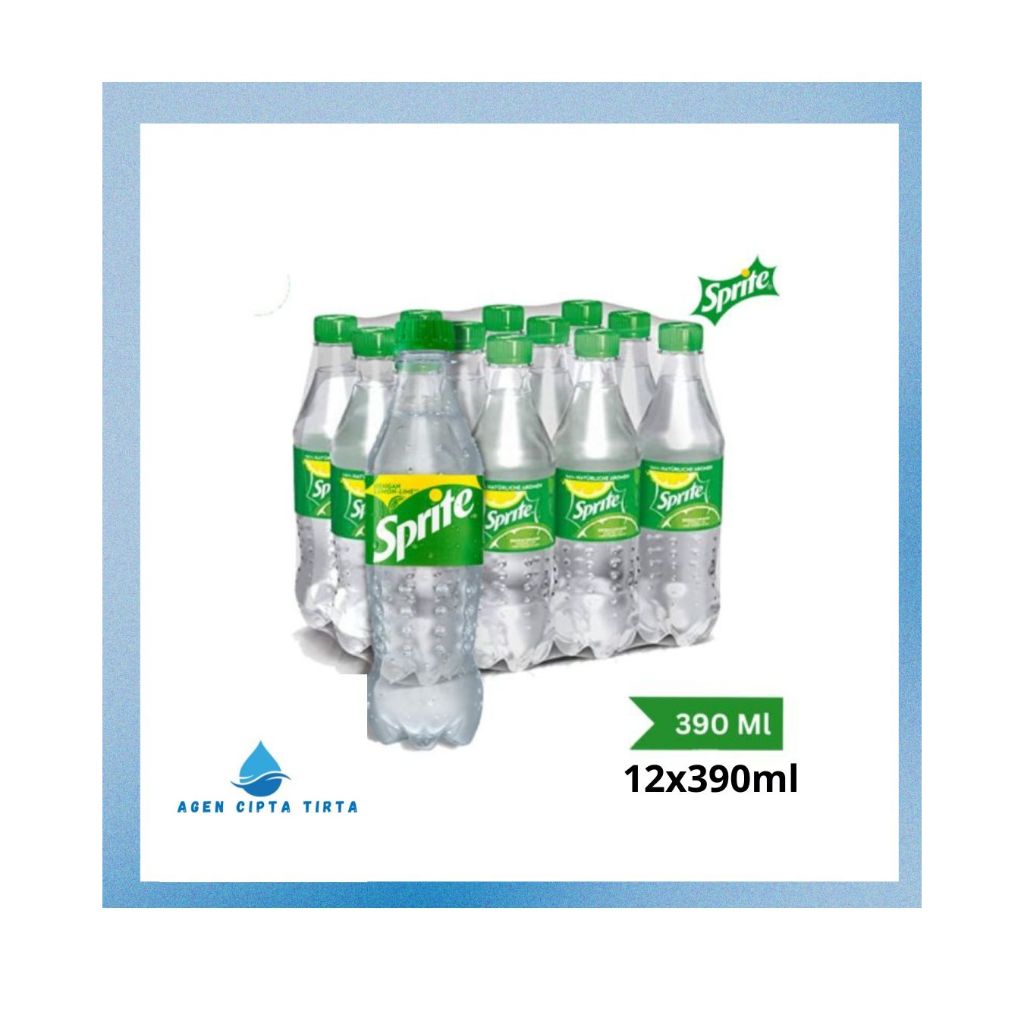 Sprite minuman Botol 390ml Minuman Soda Segar Sprite Soda Lemon Jeruk Kemasan Botol Sprite