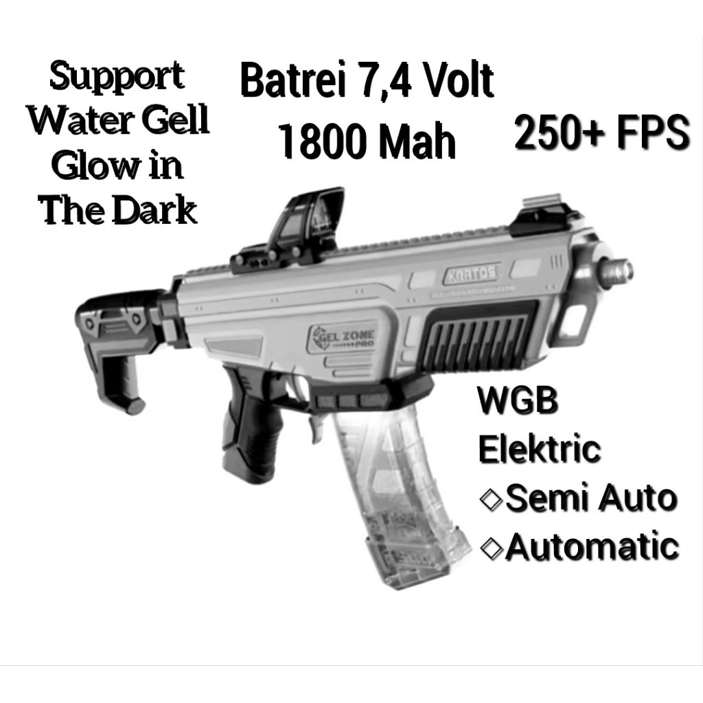 Mainan Gell Blaster Elektrik Otomatis Fps Tinggi