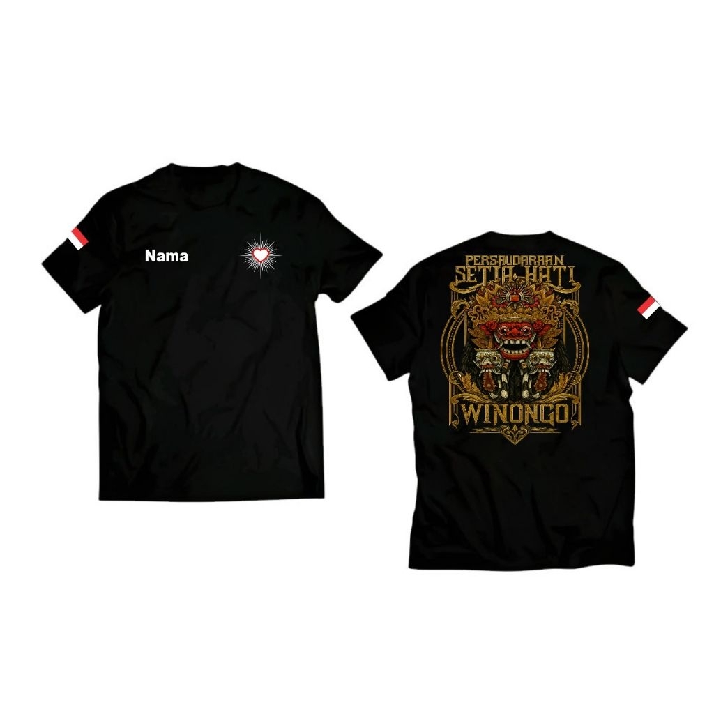 Kaos Distro Persaudaraan Setia Hati WINONGO Free Nama Kaos Distro Unisex