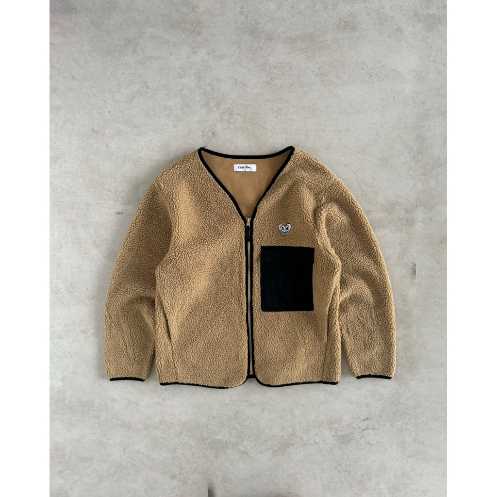 Flecee Collars Jacket KeithHaring