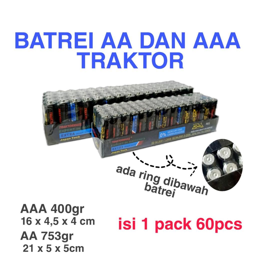 Barangunik2021 - Baterai / Bateray / Battery AAA Traktor & Baterai AA Traktor 4 buah