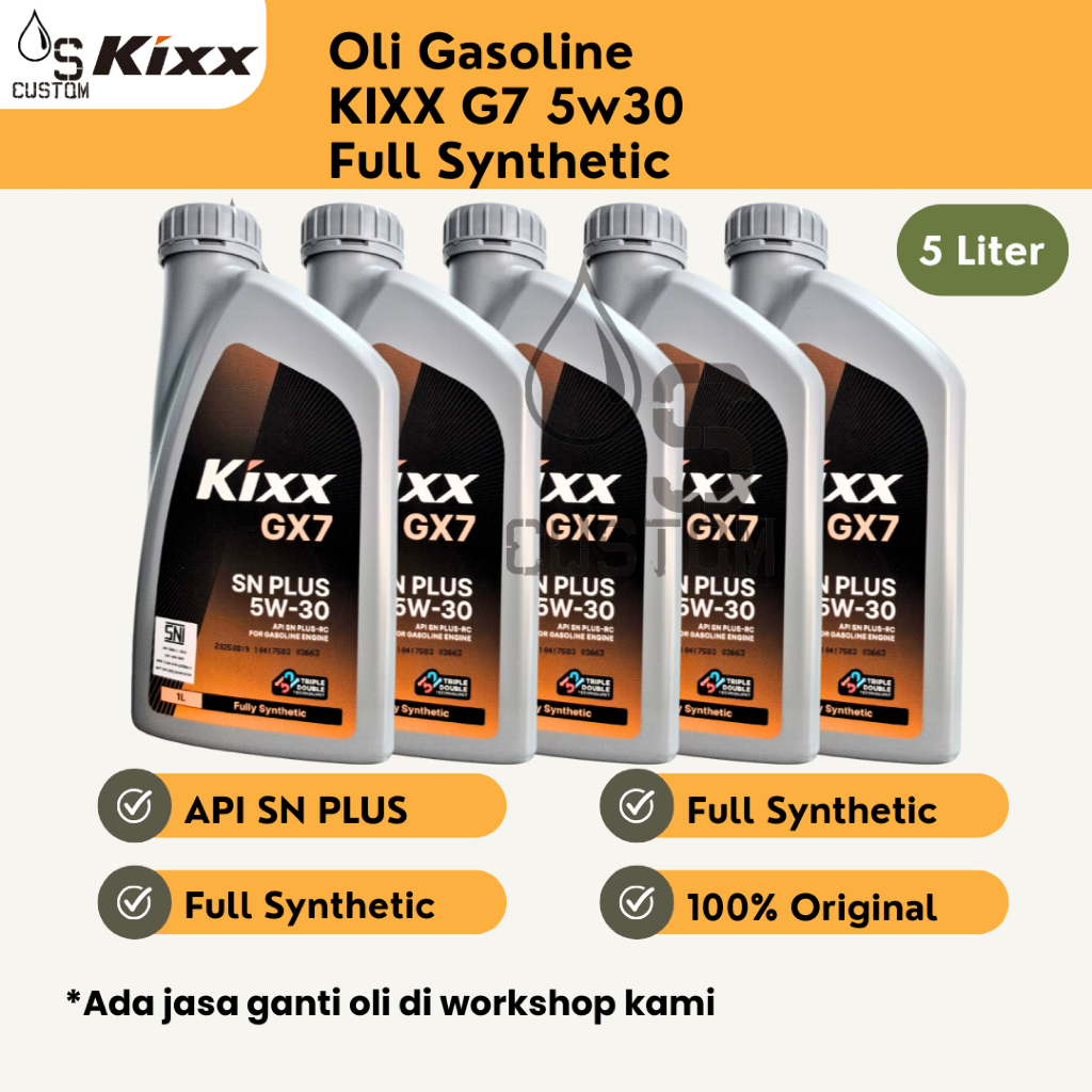 Oli Gasoline KIXX GX7 5w30 5L Full Synthetic KIXX G1