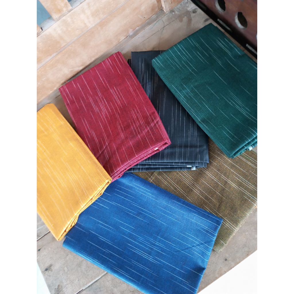 KAIN LURIK GERIMIS HIJAU BOTOL , LURIK TRADISIONAL