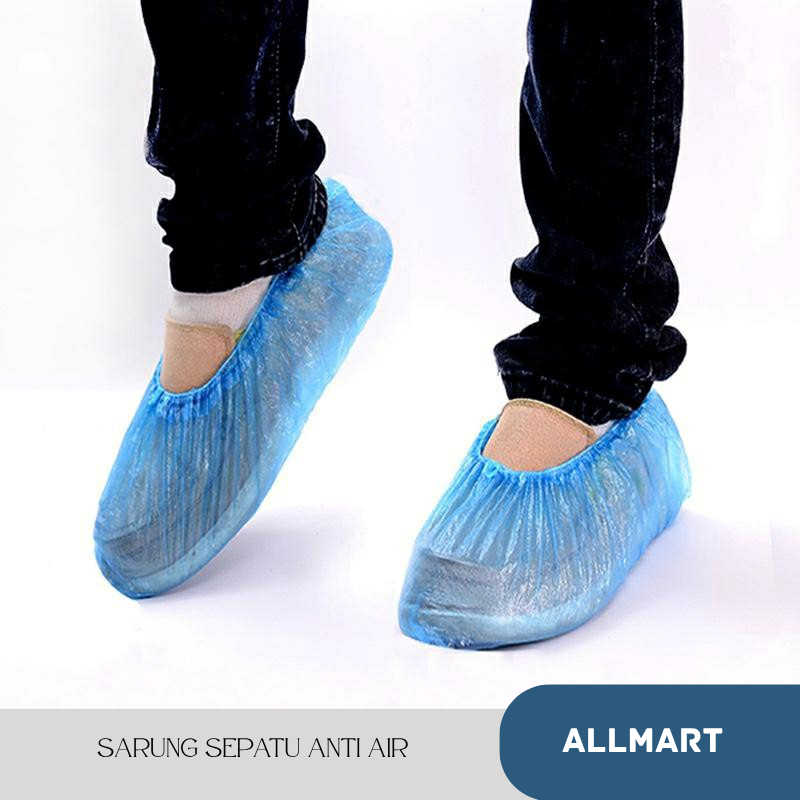 AM SARUNG SEPATU ANTI AIR BUNGKUS SEPATU HUJAN COVER SEPATU ANTI HUJAN PLASTIK APD PELINDUNG SEPATU 