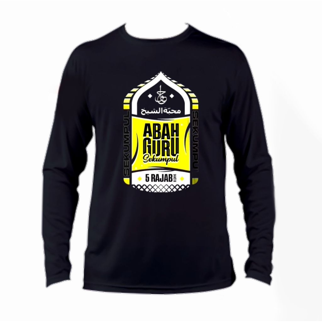 KAOS PANJANG LONGSLEEVE ABAH GURU SEKUMPUL 5 RAJAB SPONSOR