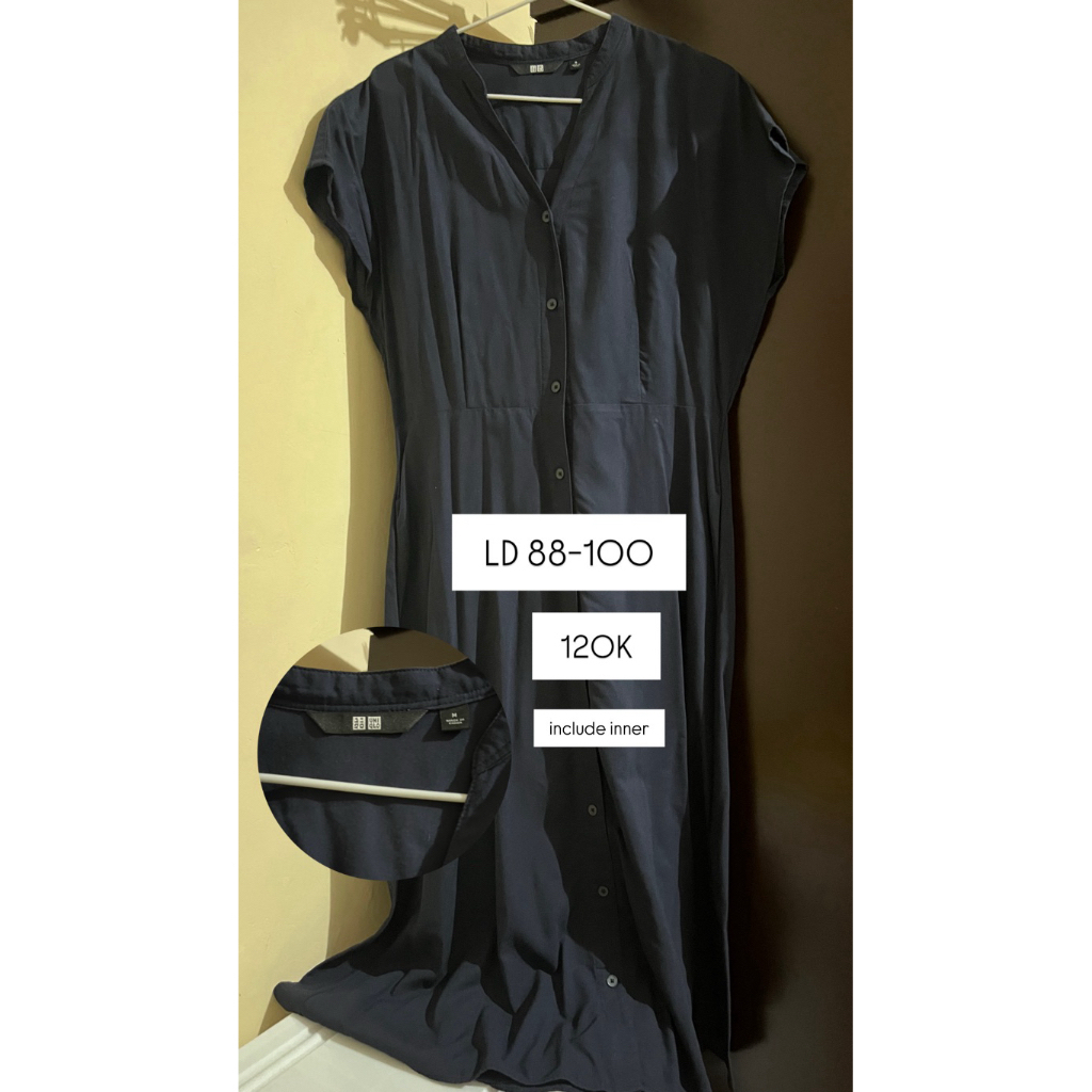Dress / Gaun Navy Uniqlo preloved