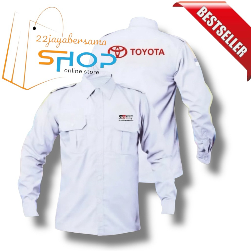 Kemeja TOYOTA GAZOO RACING•Baju Toyota Gazo racing•Seragam Toyota terbaru full bordir