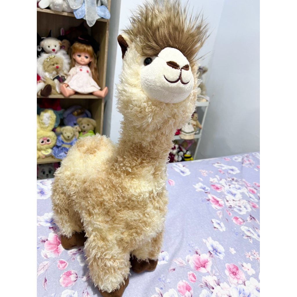 Boneka Ilama/Alpaca Baru Brand Aurora Besar 52 Cm