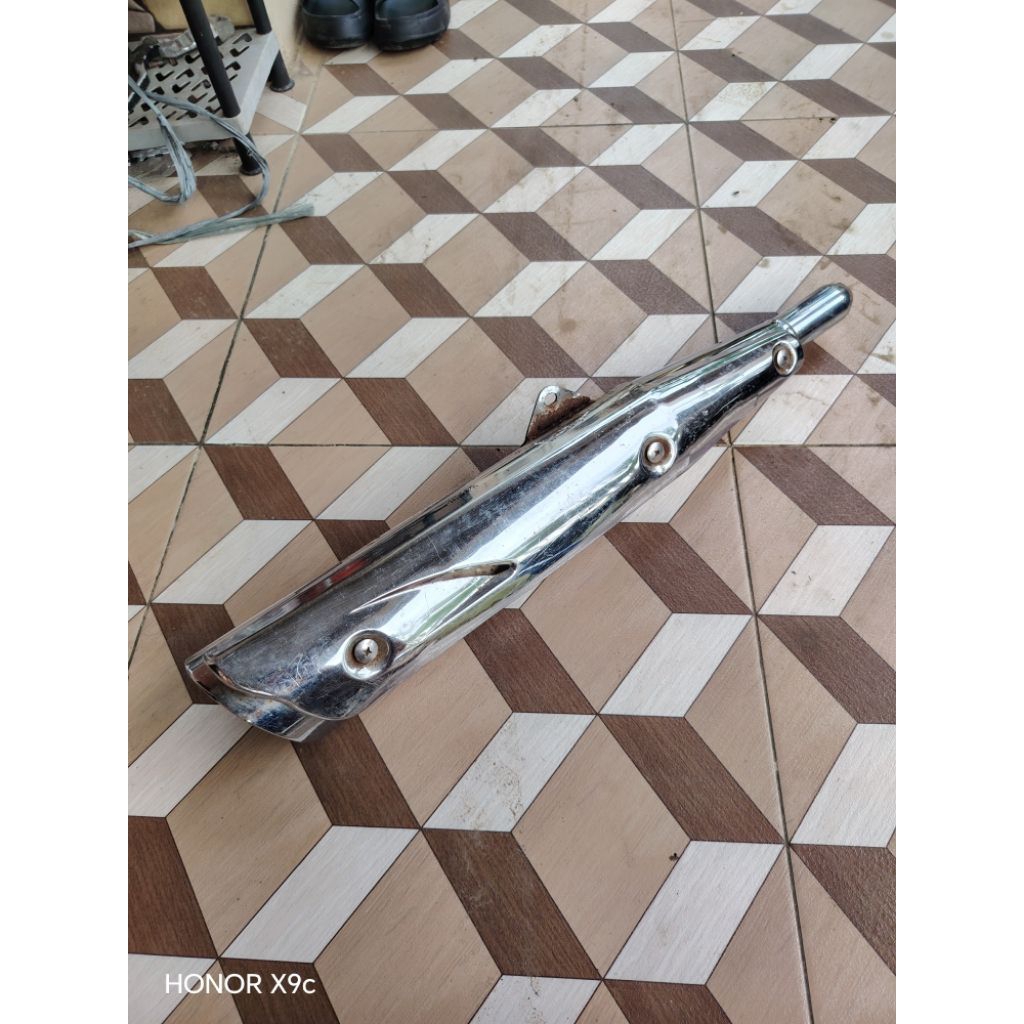 slencer slenser dan cover tebeng tameng tutup knalpot karisma x d supra x125 125 old lama original o
