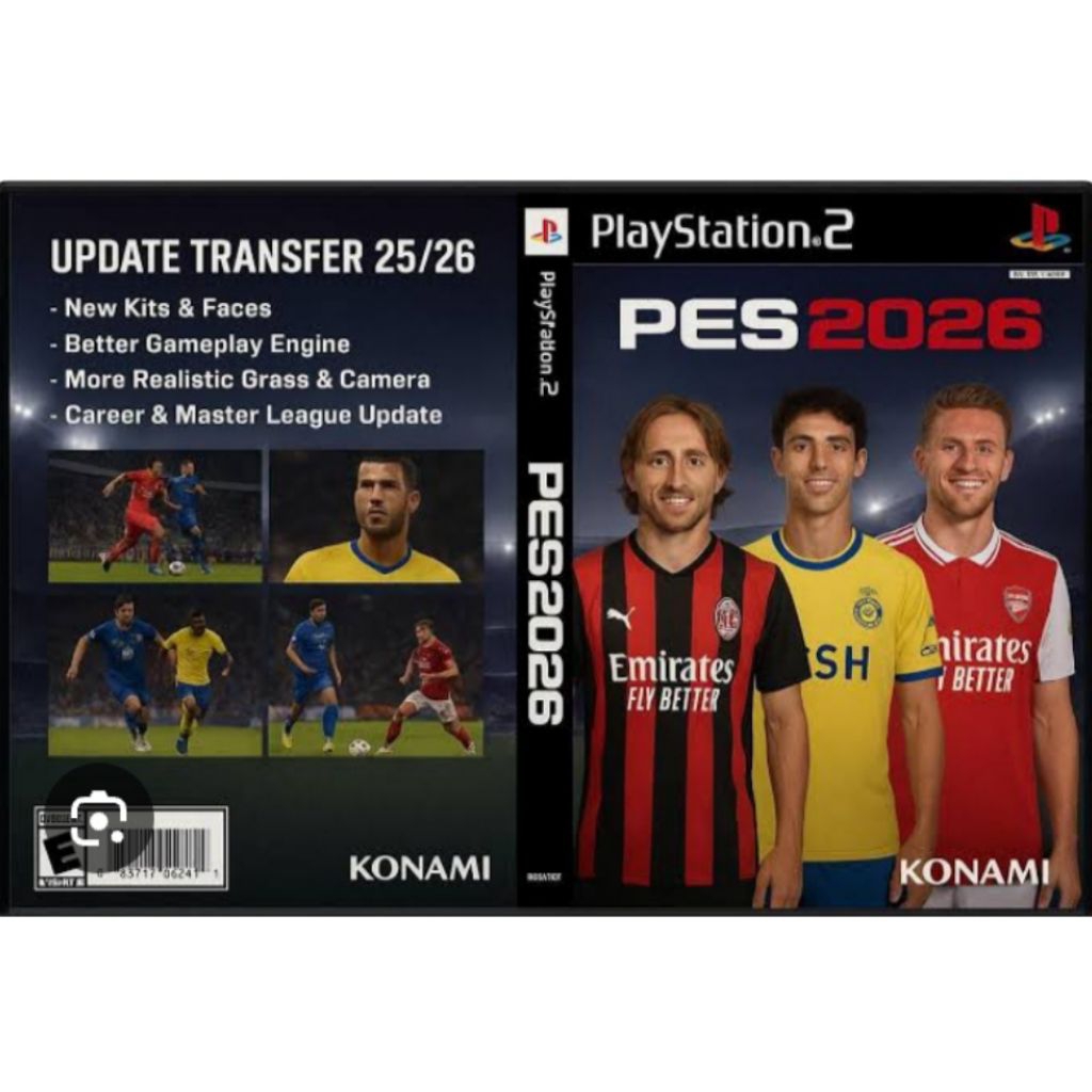 Kaset PS2 PES 2026 Winter season Full Transfer