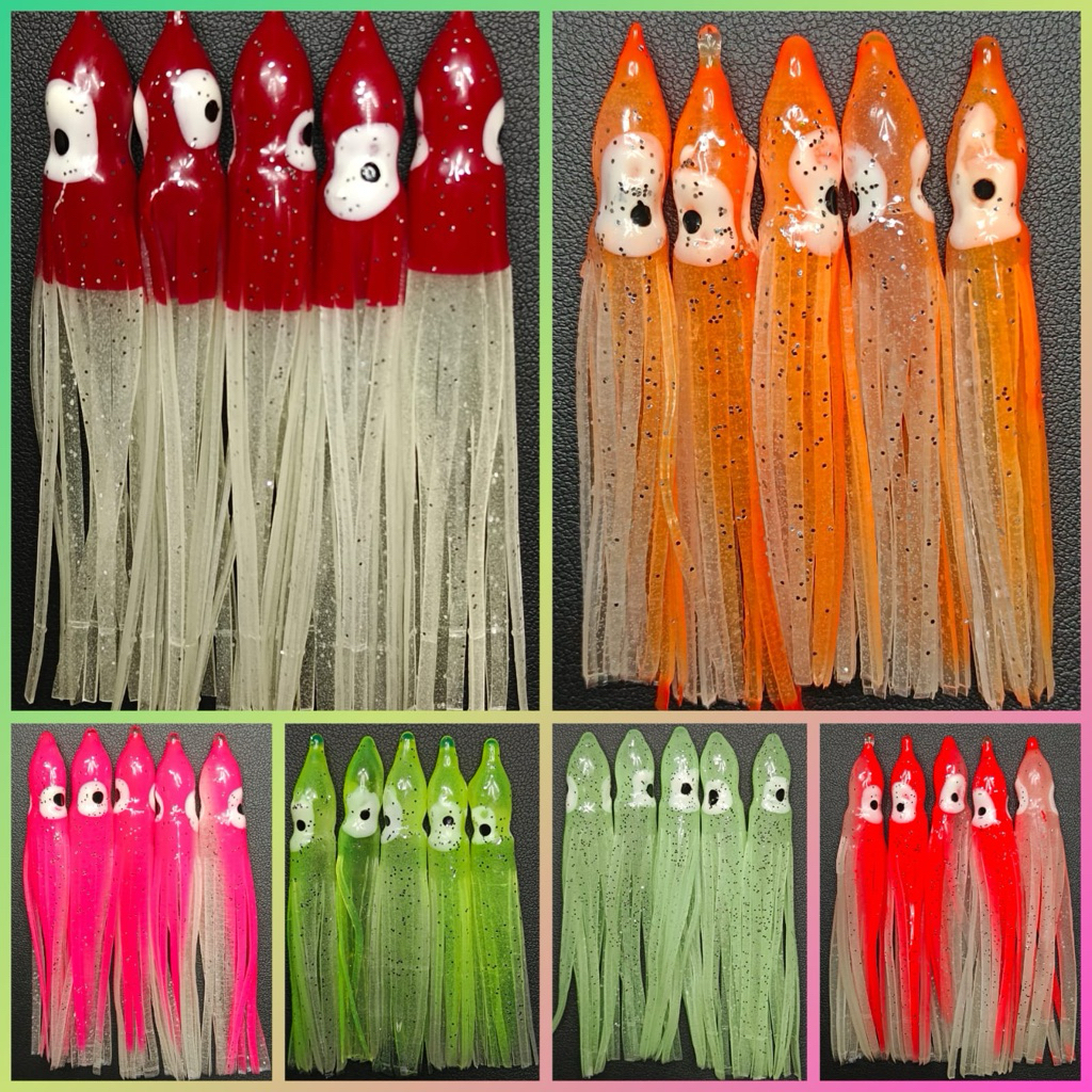 5 Pcs OCTOPUS SOFTBAIT / SOFTLURE CUMI
