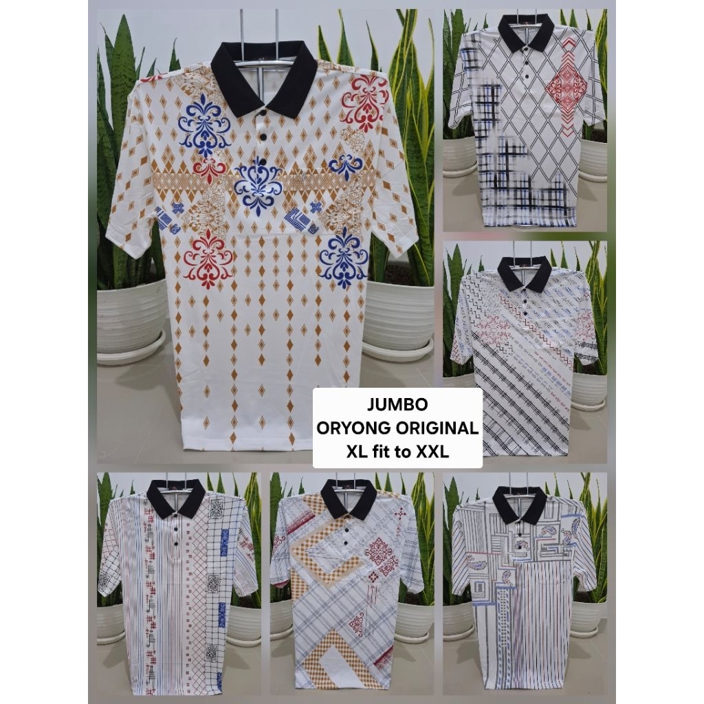 ORYONG XL fit to 2XL jumbo melar halus kaos pria Street ORYONG JUMBO