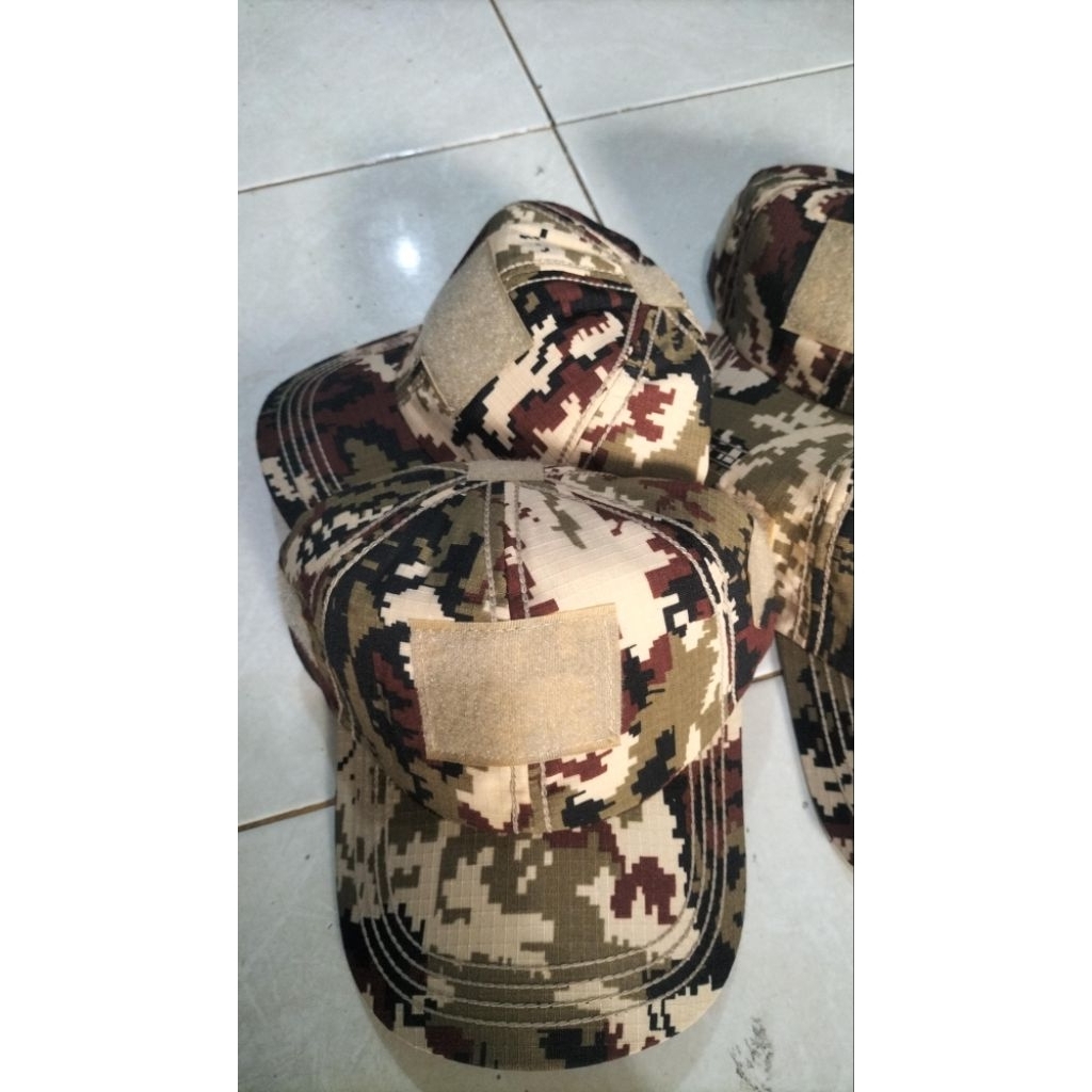 topi tactical  loreng gurun sage