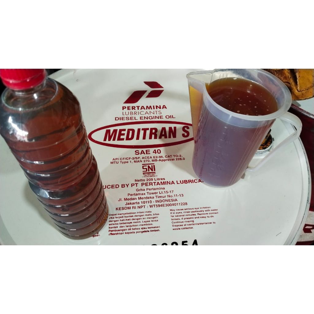 ORIGINAL PERTAMINA eceran drum Meditran S SAE 40, 50, SX 15-40 ;    1 liter
