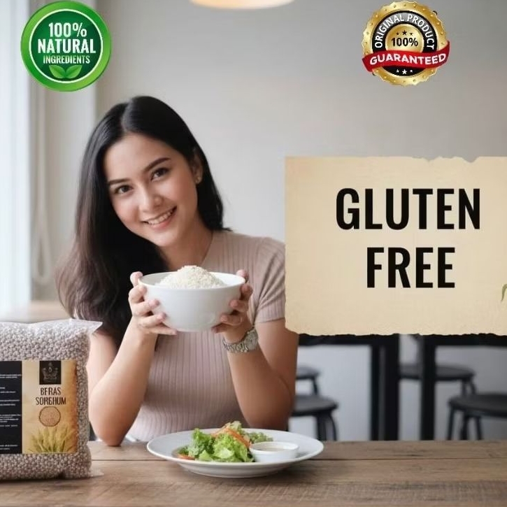 BERAS SORGHUM | BERAS KETAN | BERAS DIET | GLUTEN FREE 500 Gr | BERAS PREMIUM MURAH | BERAS SORGUM