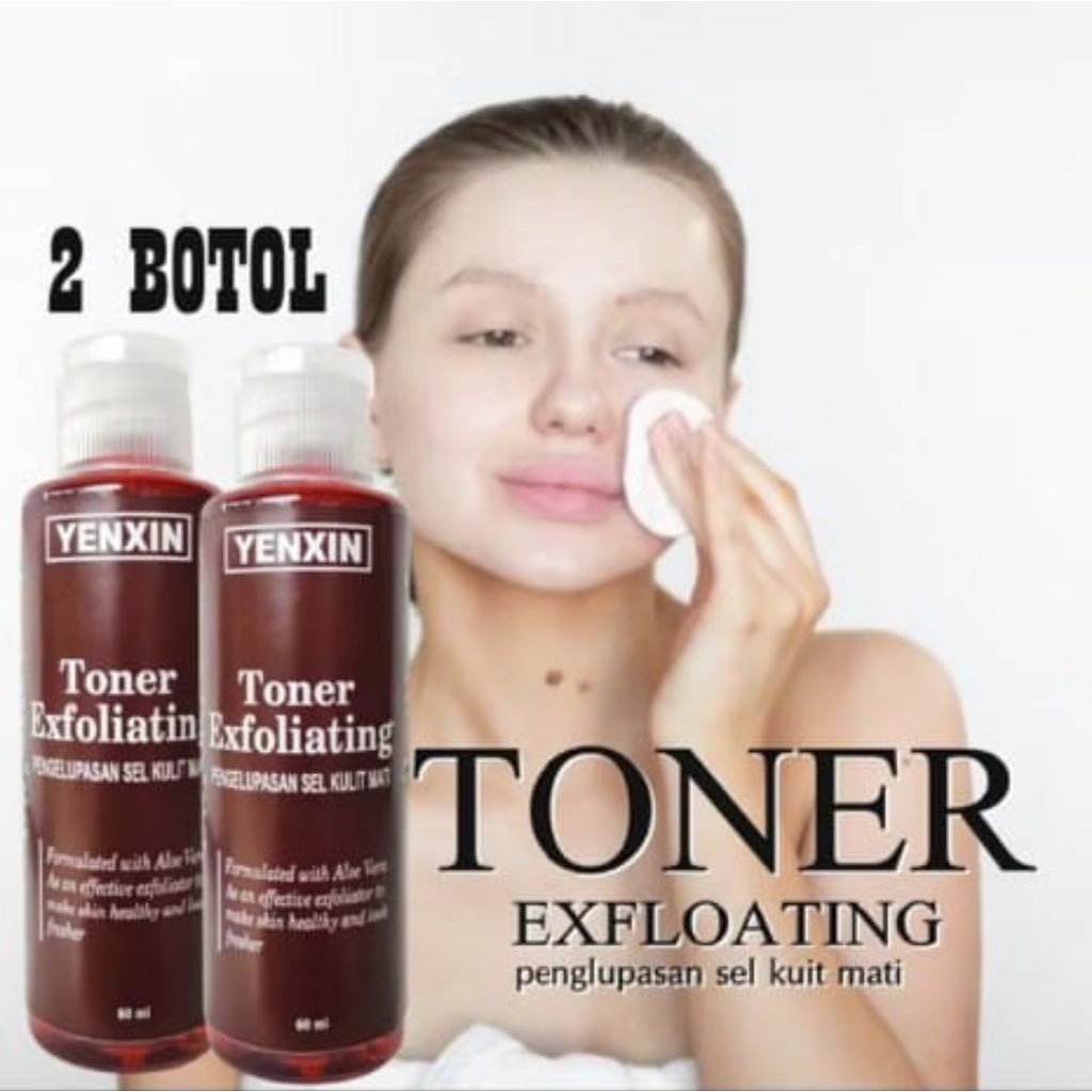 2 BOTOL TONER FLEK MUKA TONER KELUPAS STRONG WAJAH YENXIN Skincare BPOM Toner Pengh...