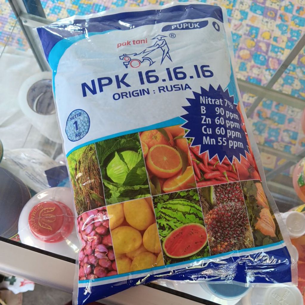 PUPUK NPK 16.16.16 Orgin : RUSIA 1 Kg
