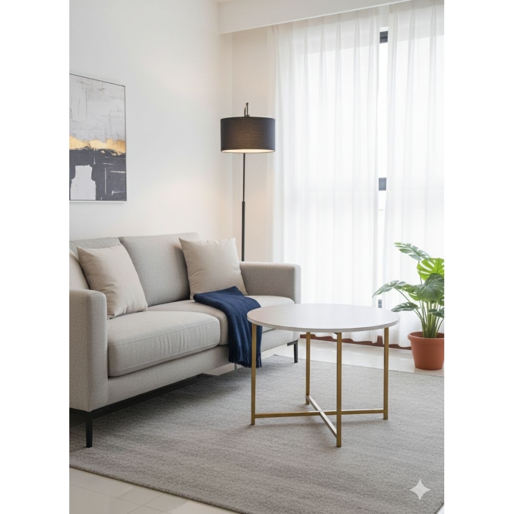 meja sofa minimalis / meja x modern