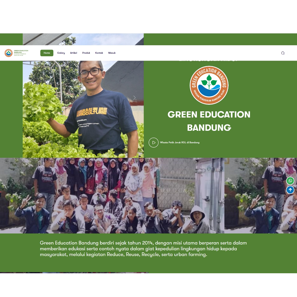 Landing Page Profile Yayasan (CMS) Laravel 8