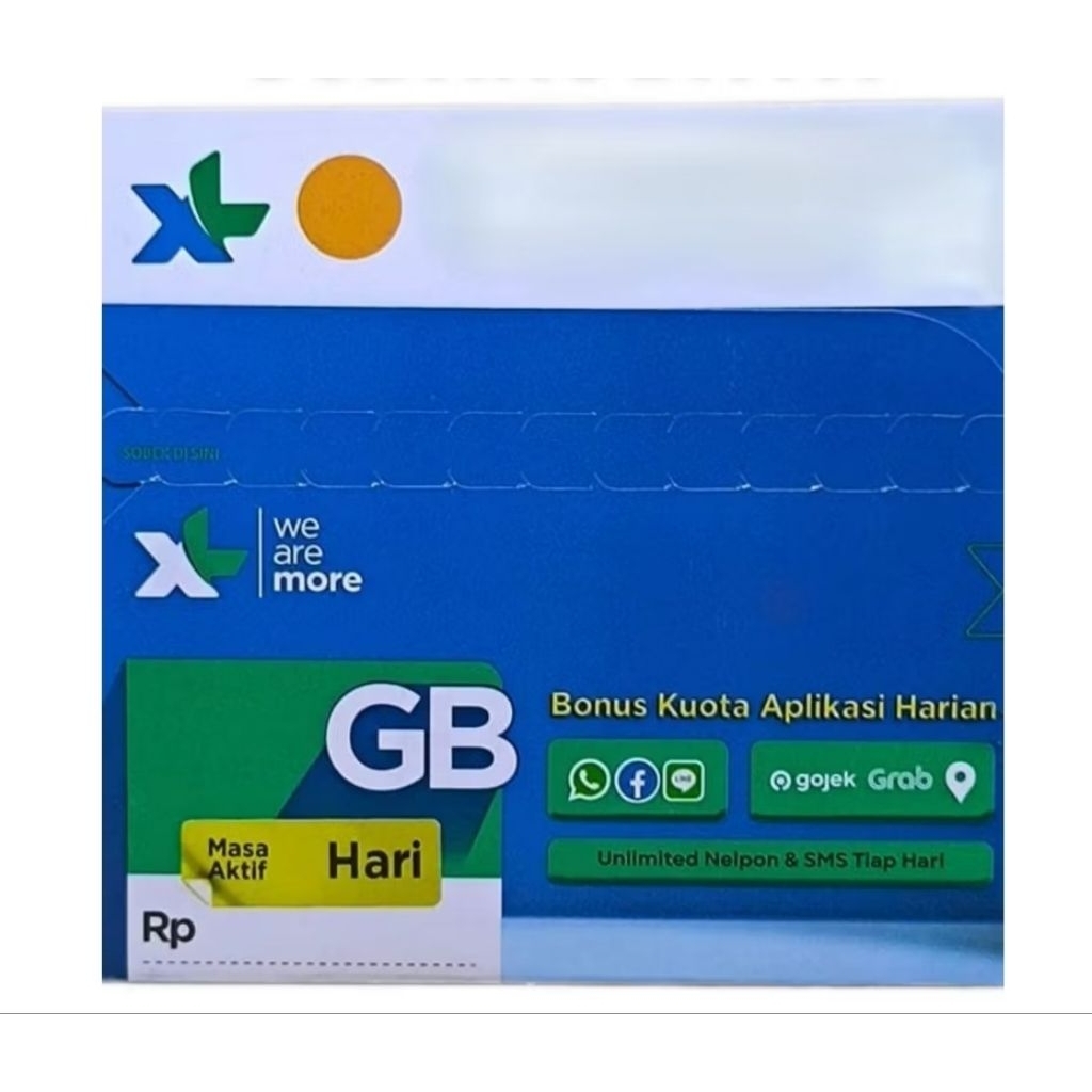 kartu perdana XL kosongan