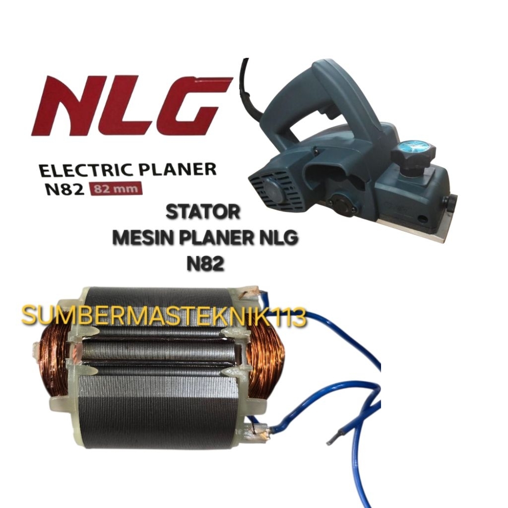 STATOR NLG N82 BANTALAN RUMAH ANGKER MESIN PLANER KETAM SUGU NLG N 82