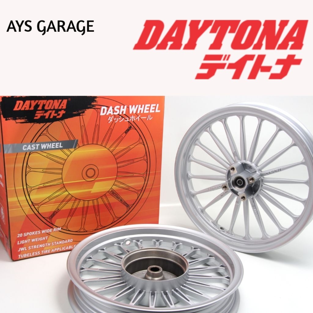 Velg Daytona Ring 14 Depan Belakang Dash Wheel – Model 20 Jari Klasik BEAT VARIO MIO