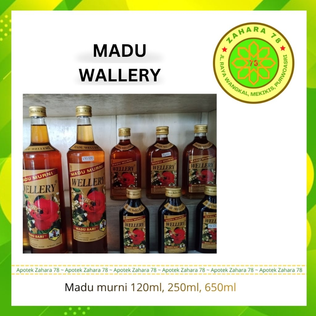 MADU MURNI WELLERY 120ml, 250ML, 650ml