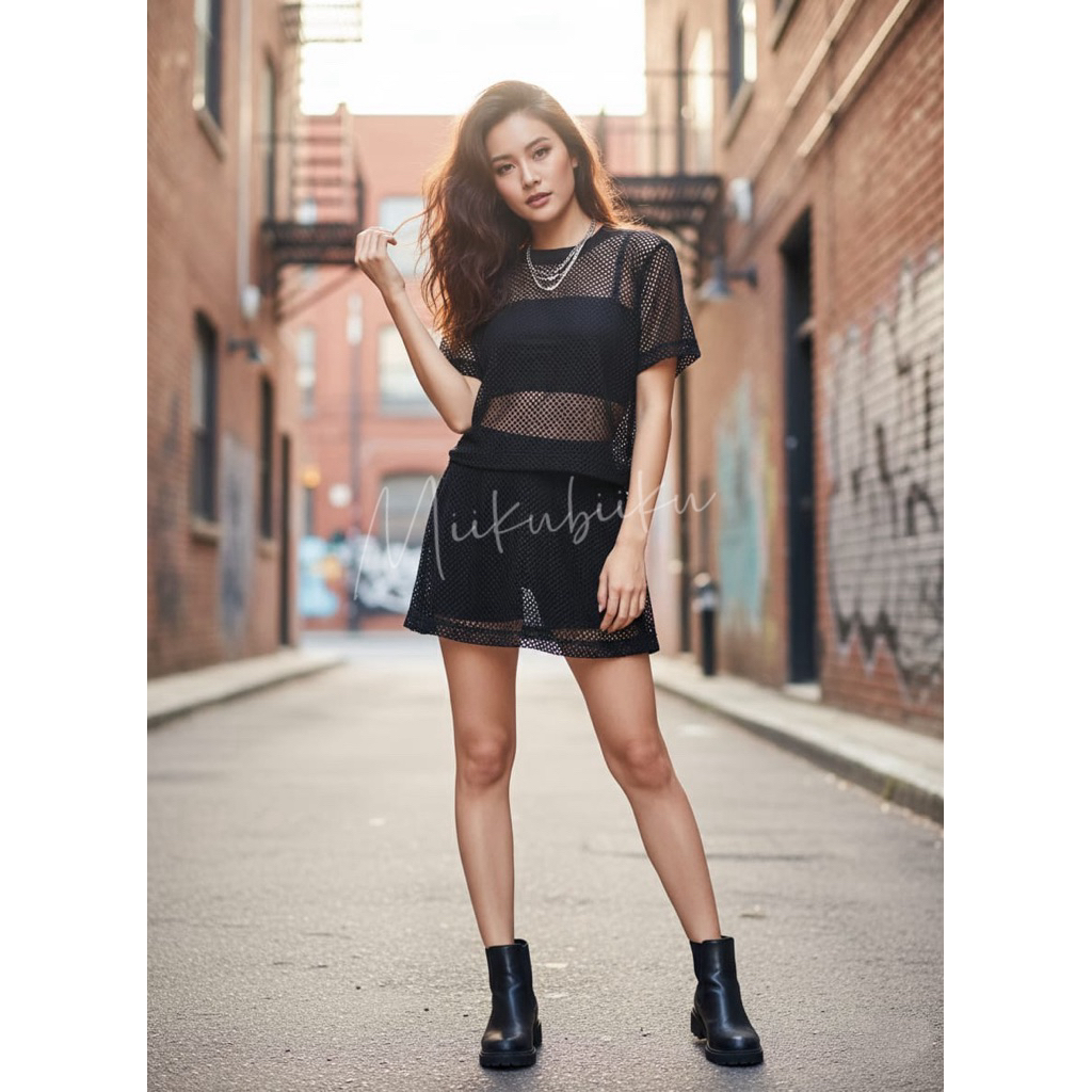 MIIKUBIIKU SET JARING OLAHRAGA trampolin senam