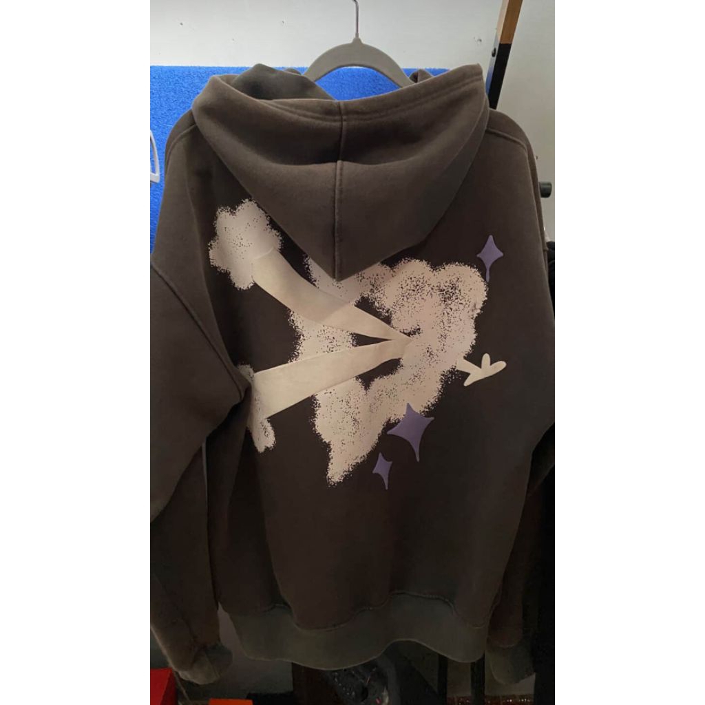 HOODIE SHOTING LOVE CHAMBRE DE LA VAIN GREY