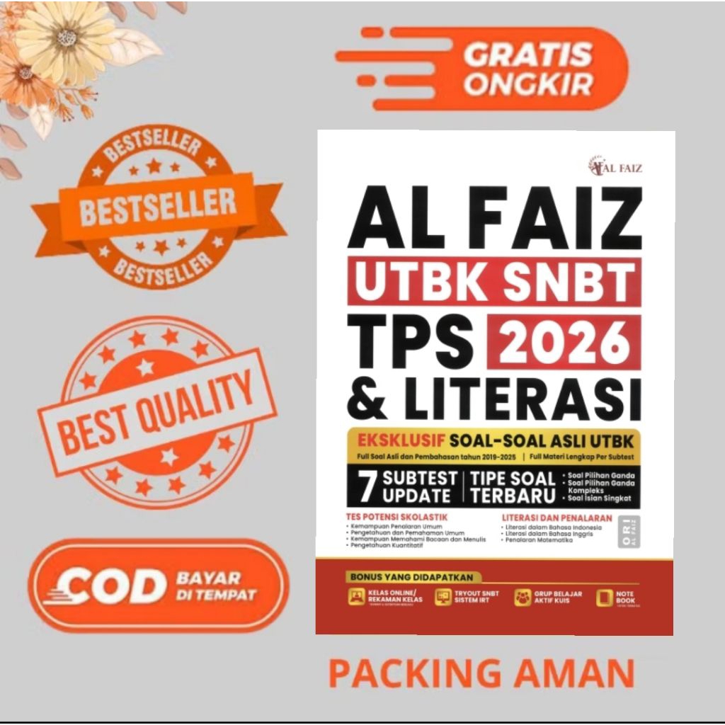 Best Seller Buku UTBK SNBT TPS 2026 AL Faiz & Literasi