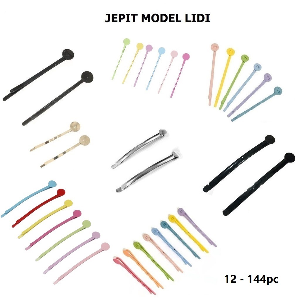 Jepit Lidi Warna-Warni/ Jepit Rambut Lidi Harga/12-144Pc