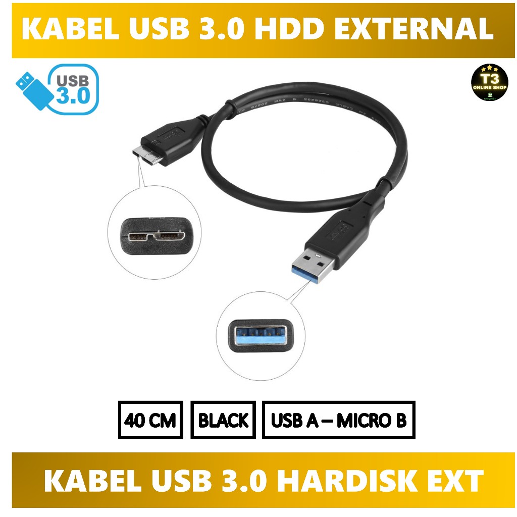 Kabel Eksternal Hardisk USB 3.0 kabel external hdd