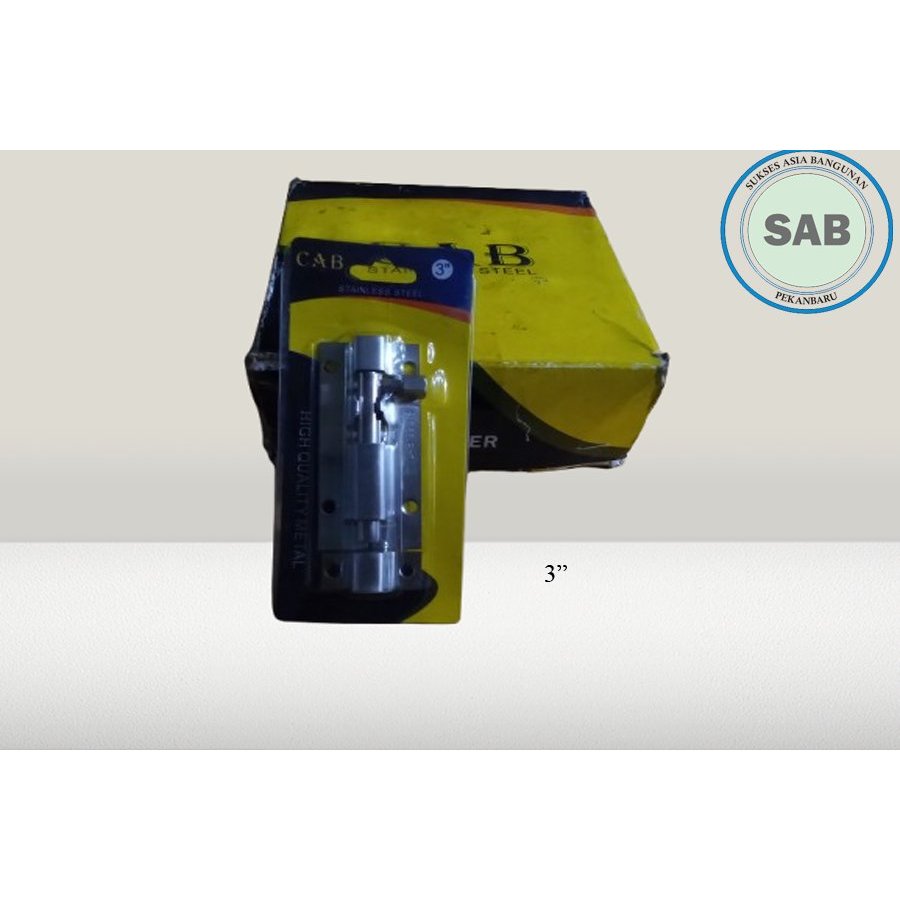 GRENDEL PINTU| GRENDEL SLOT| GRENDEL STAINLESS STEEL | MERK CAB | GRENDEL PINTU MURAH