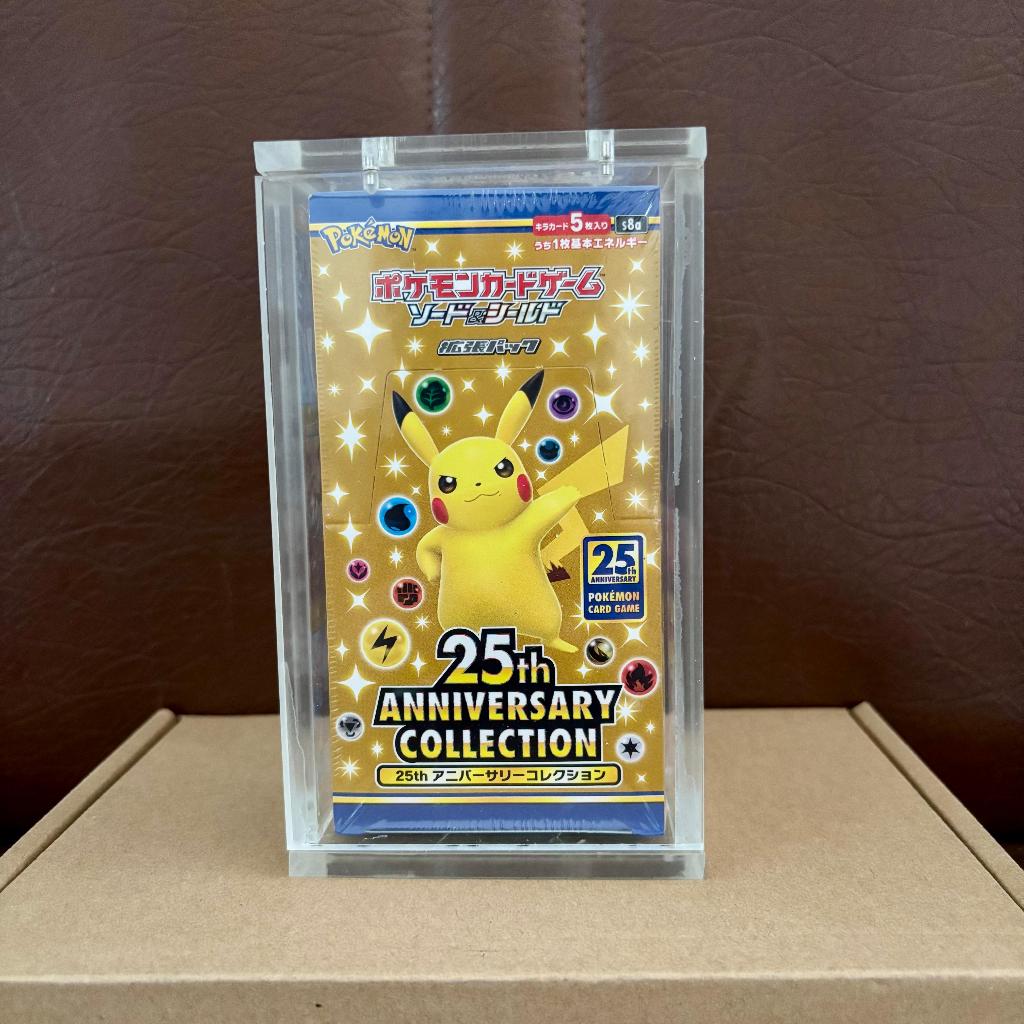 Box Akrilik Pokemon Booster Box isi 10 Harta Berkilau Terastal Vstar semesta Pikachu 25th Full Akril