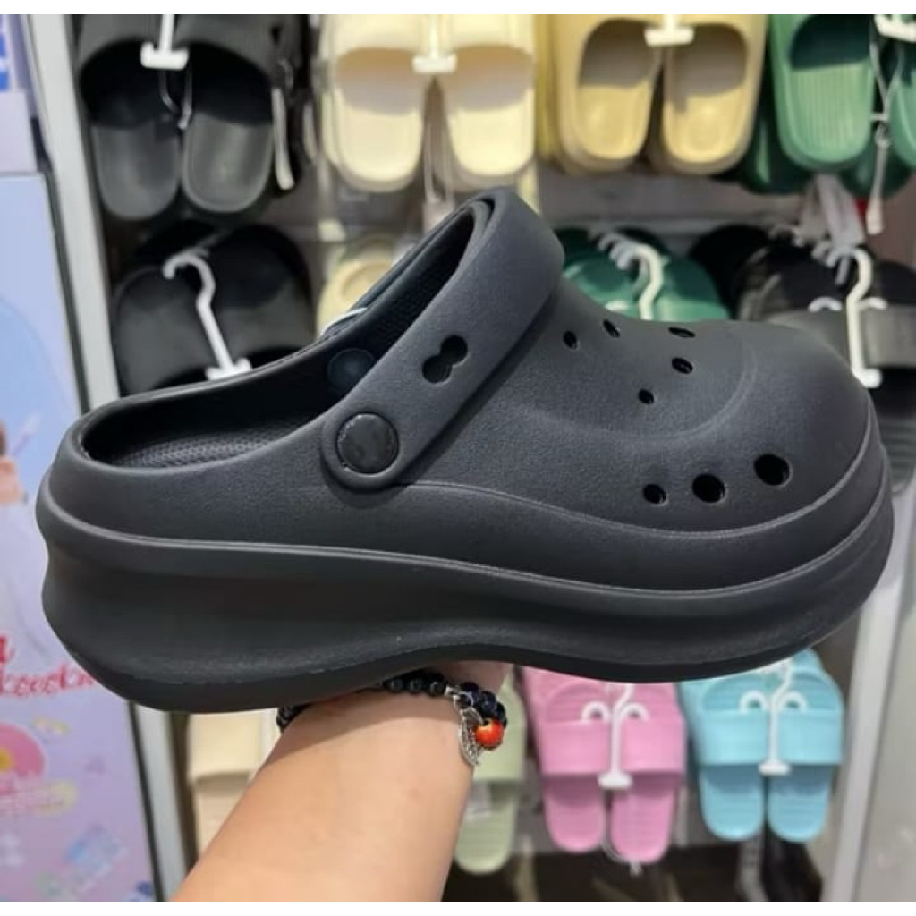 Sandal MINISO Bubble Clogs Slippers MINISO Sandal Wanita Empuk Sandal Tinggi