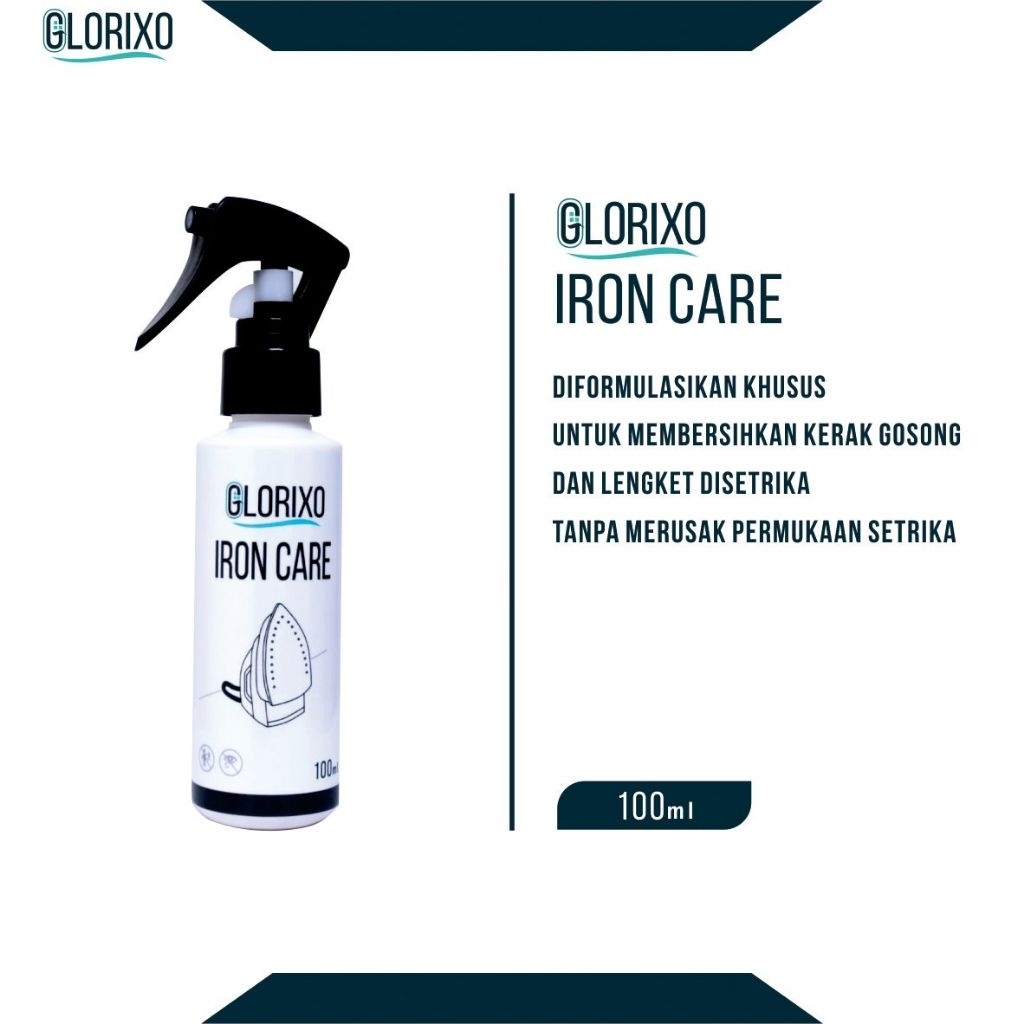 Glorixo Iron Care - Khusus Perawatan Setrika / Pembersih Setrika / Pembersih Kerak Setrika Gosong & 