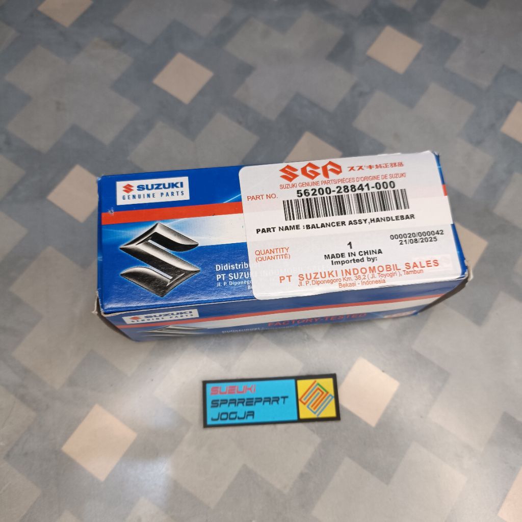 Suzuki Genuine Parts, 56200-28841-000 Jalu Stang Stir Handlebar Balancer Suzuki Thunder 125 Original