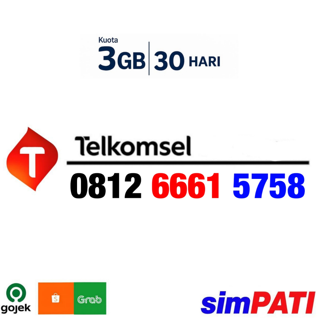 INCLUDE KOUTA 3GB - Kartu Perdana Nomor Cantik Telkomsel MAJU MAPAN - O812 6661 5758