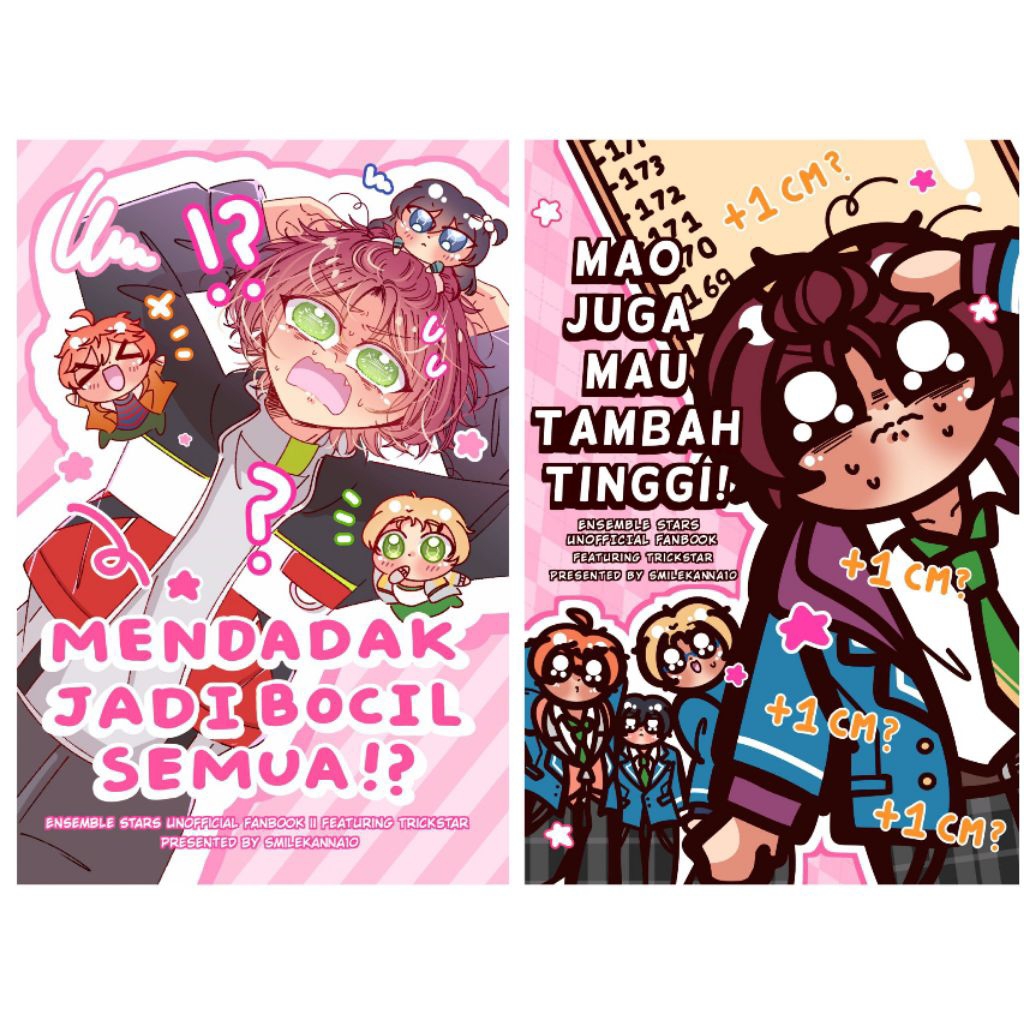 Doujinshi "Mendadak jadi Bocil Semua?" & Doujinshi "Mao juga Mau Tambah Tinggi"